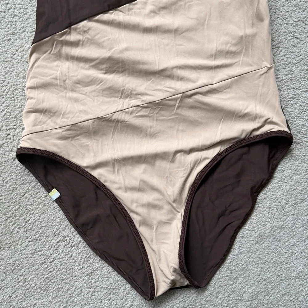 Summersalt One-Shoulder Brown Swimsuit - Picture 4 of 4